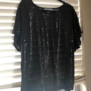 Black Sparkle Tee